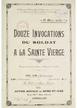 Douze invocations du soldat à la Sainte Vierge